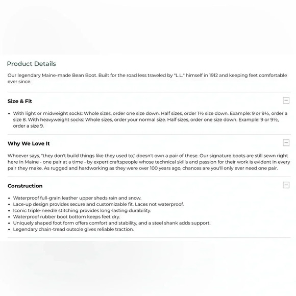 LL Bean Bean Boots, duck boots, classic, signature, maine hunting shoe Navy sz 8 - Picture 7 of 7